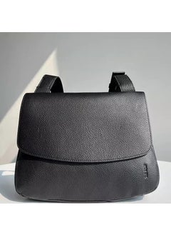 The Row Inspired Flap Messenger Bag black