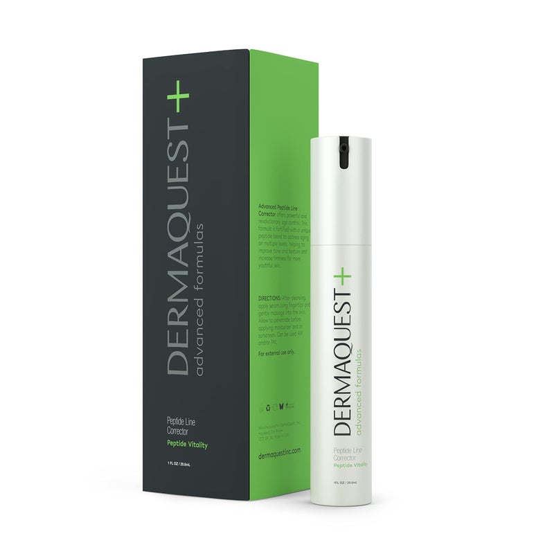 DermaQuest NEW Peptide Line Corrector Face Serum 1oz