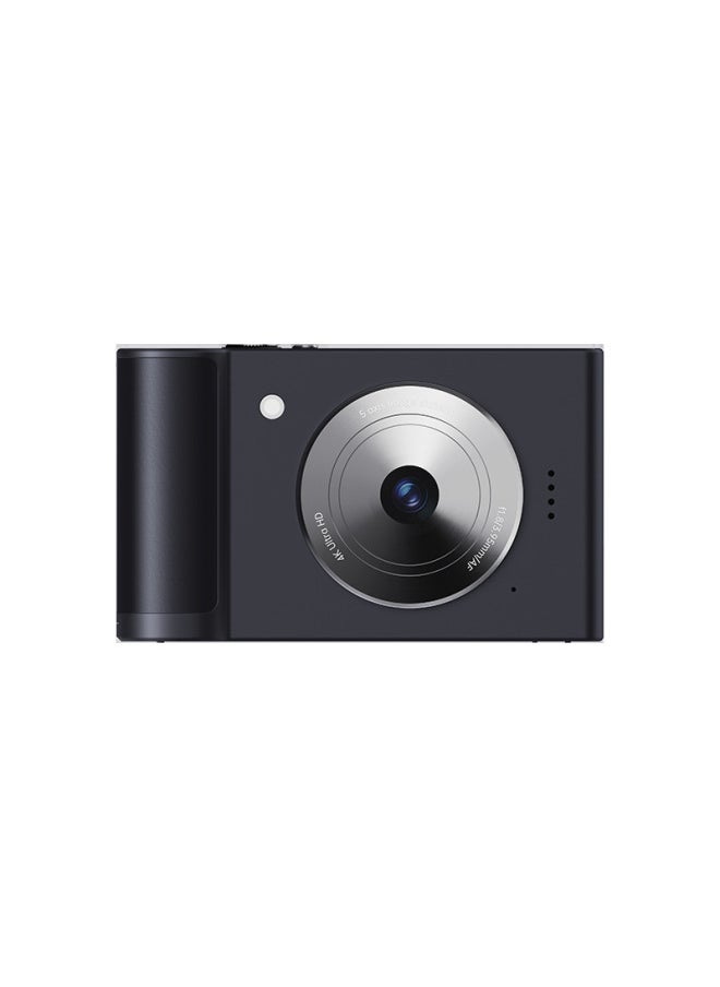 Generic High-definition Digital Card Camera Student Retro Campus Home Auto-focus Camera Video Camera-Body Color:Elegant Black  - Image 1