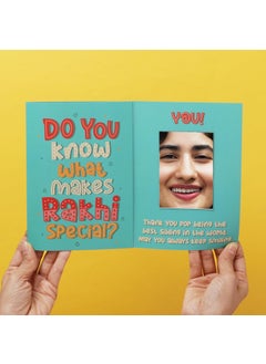 Oye Happy Oye Happy Expressive Rakhi Mirror Card Thoughtful Rakshabandhan Gift For Sister/Behen/Didi,Valentine's Day  - Image 1