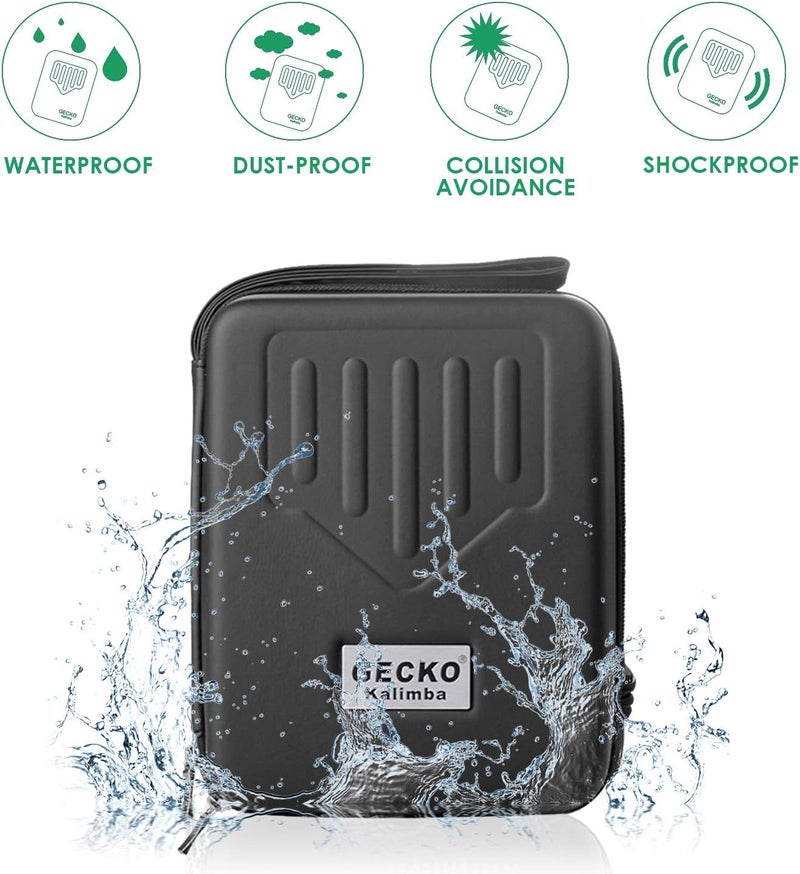 GECKO Kalimba 17 Keys Thumb Piano with Waterproof Protective Box, Tune Hammer and Study Instruction, Portable Mbira Sanza Finger Piano, Meditation Sound, Gift for Beginners and Professional - Image 2