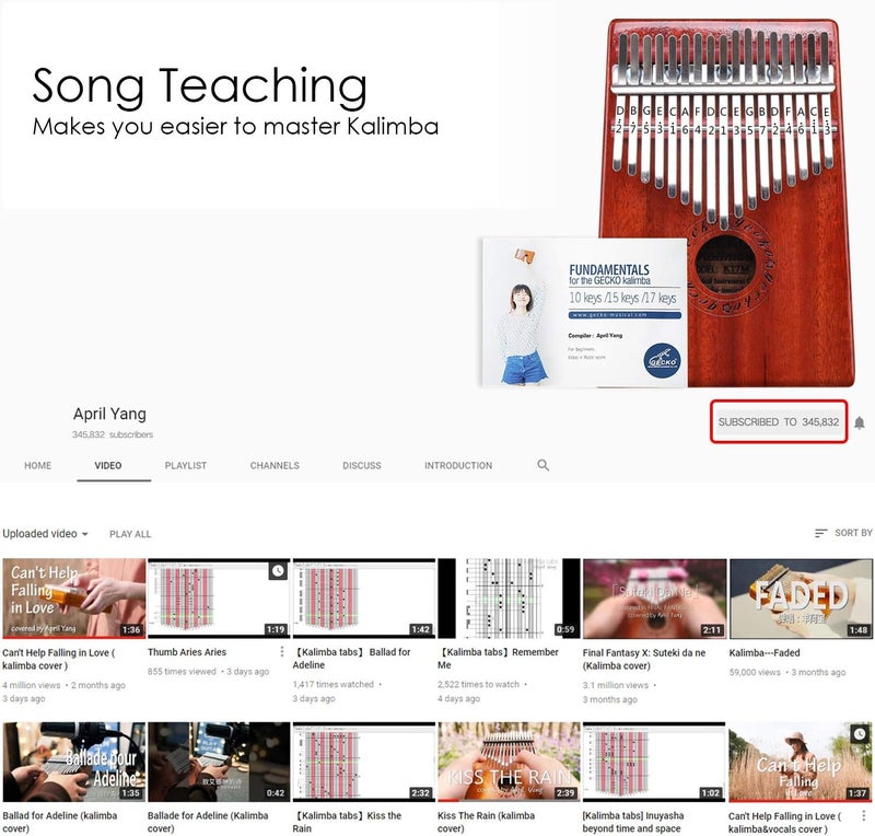 GECKO Kalimba 17 Keys Thumb Piano with Waterproof Protective Box, Tune Hammer and Study Instruction, Portable Mbira Sanza Finger Piano, Meditation Sound, Gift for Beginners and Professional - Image 4