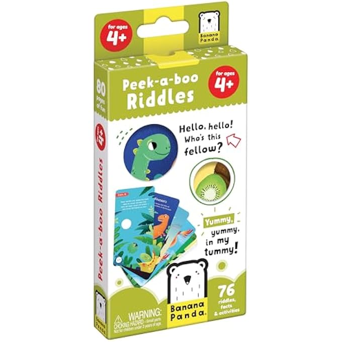 PEEK A BOO RIDDLES 4+ POCKET BOOK - Image 1