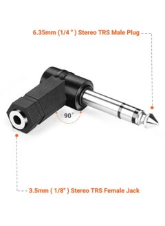 KASTWAVE 6 PCS 3.5mm Right Angle Male to Female Audio Adapter Converter TRS Stereo Jack Plug AUX Connector Compatible with Headset, Tablets, MP3 Players, Game Controller, Speakers  - Image 5