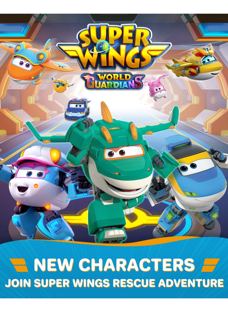 SUPER WINGS Super Wings 5 in Transformer Toys Tino, Transforming Airplane Robot for Boys and Girls, Action Figures Dinosaur Toy for Kids Age 3 4 5 6 7 8 9+  - Image 2