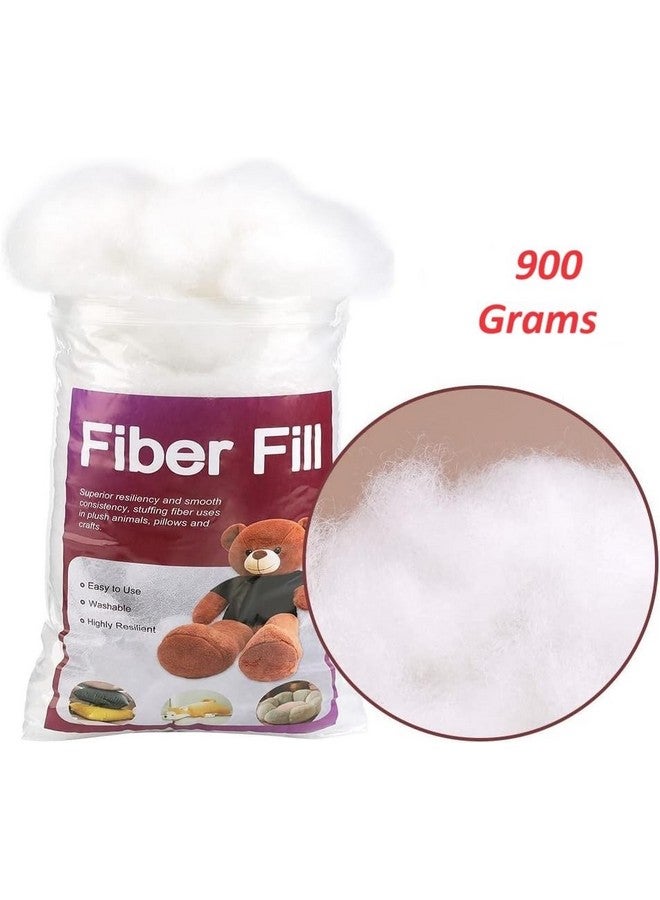 IMSMARTMART Premium Synthetic Cotton Filling - Racron Polyester Fiber | Cushions, Pillows, Toys | Non-Allergenic & Washable (900 Grams) - Image 2