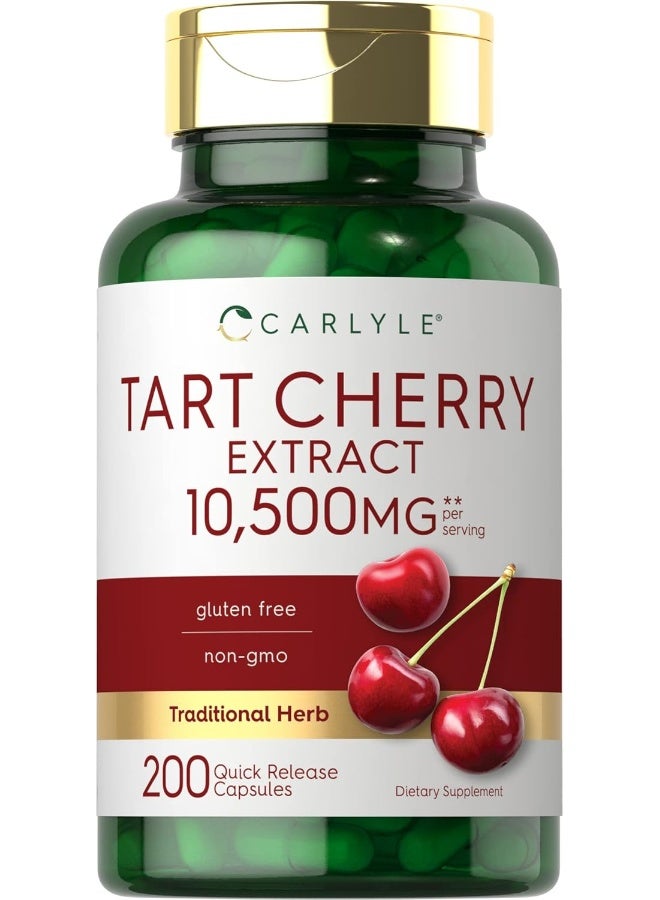 Carlyle Gluten-free Tart Cherry Capsules (10,500mg, 200 Pills) - Image 1