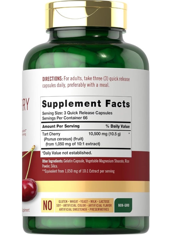 Carlyle Gluten-free Tart Cherry Capsules (10,500mg, 200 Pills) - Image 2