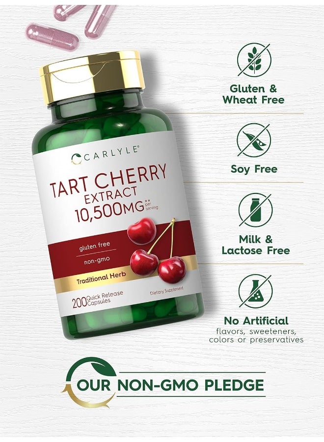 Carlyle Gluten-free Tart Cherry Capsules (10,500mg, 200 Pills) - Image 4