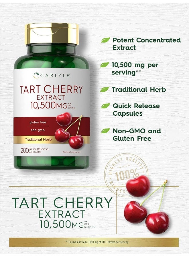 Carlyle Gluten-free Tart Cherry Capsules (10,500mg, 200 Pills) - Image 3