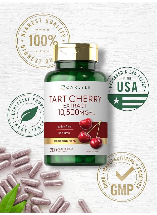 Carlyle Gluten-free Tart Cherry Capsules (10,500mg, 200 Pills) - Image 5