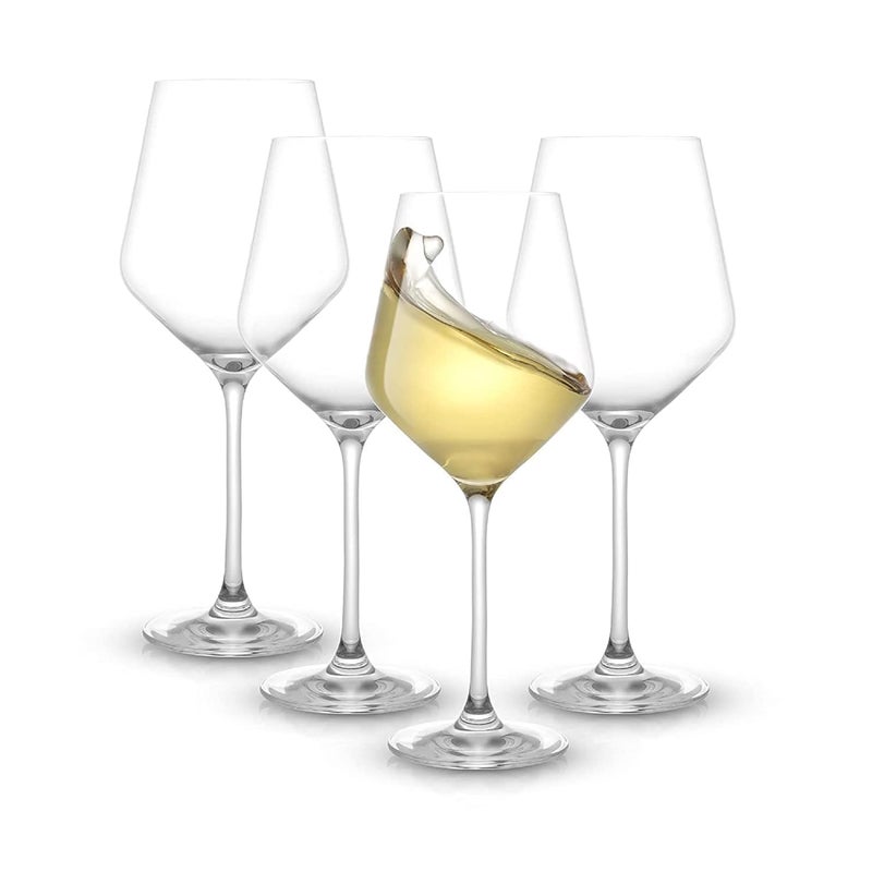 NeWine Crystal Wine GlassesChampagne Red Wine Glass 450 ml Long Stem Perfect for Red or White Light Weight for Wine Tasting Perfect Glass GiftsClear Set of 6 - Image 1