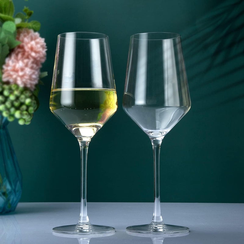 NeWine Crystal Wine GlassesChampagne Red Wine Glass 450 ml Long Stem Perfect for Red or White Light Weight for Wine Tasting Perfect Glass GiftsClear Set of 6 - Image 3