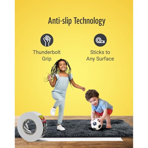 TapePlus Carpet & Rug Tape - 2 in x 40 yd, White - Double-Sided Carpet Tape for Area Rugs & Floor Mats on Hardwood & Laminate Floors - Professional Grade Adhesive, Heavy Duty, Residue-Free, Easy Peel - Image 3