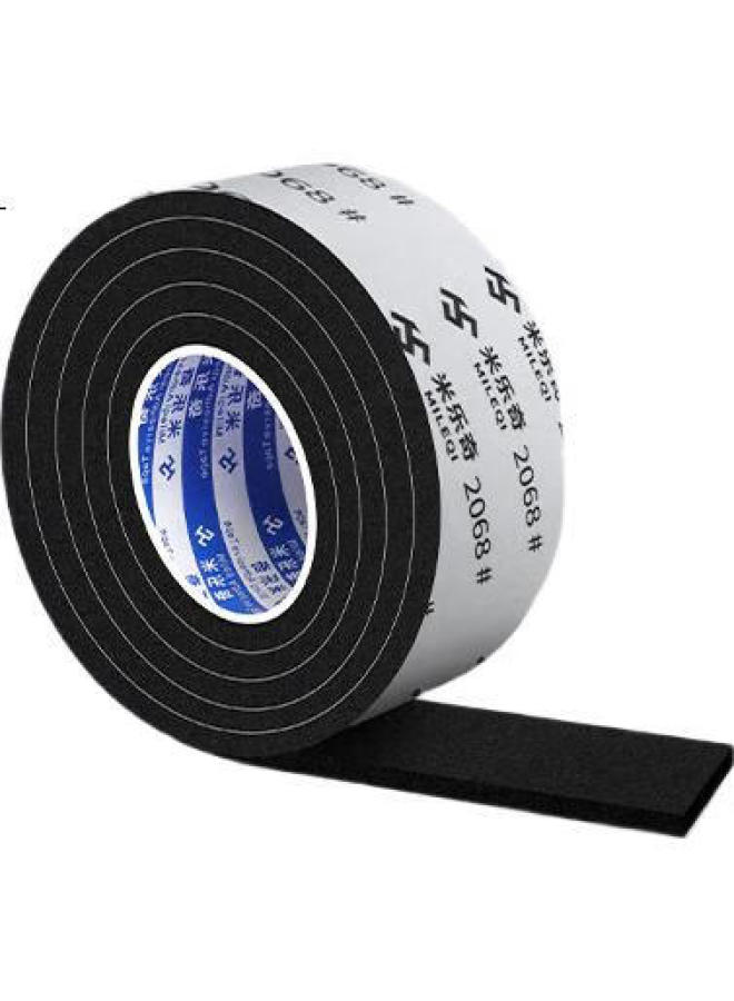 Miloch Milaiqi Thickened Strong Adhesive Black Single-Sided Anti-Static Sponge Tape, Shock-Proof And Anti-Collision Sealing Strip, Black - 30Mm Wide * 3 Meters Long [8Mm Thick] 2 Rolls - Image 2