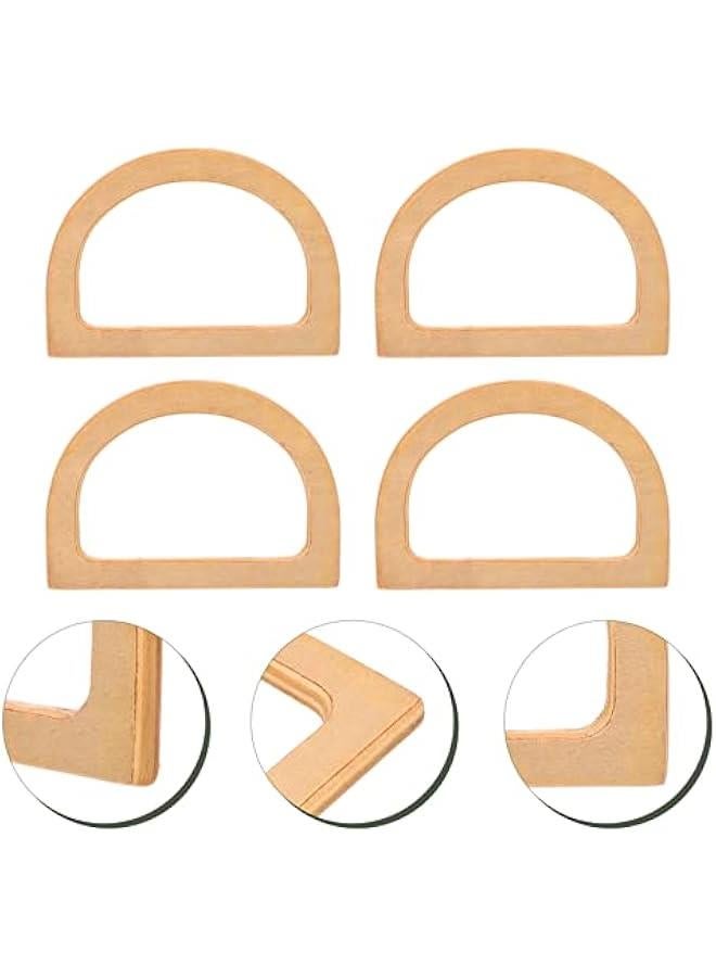 D Shape Purse Handles Wooden Purse Handle Purse Grips Bag Handle Replacement for Bag Making Handicraft DIY Bags Accessories  - Image 3