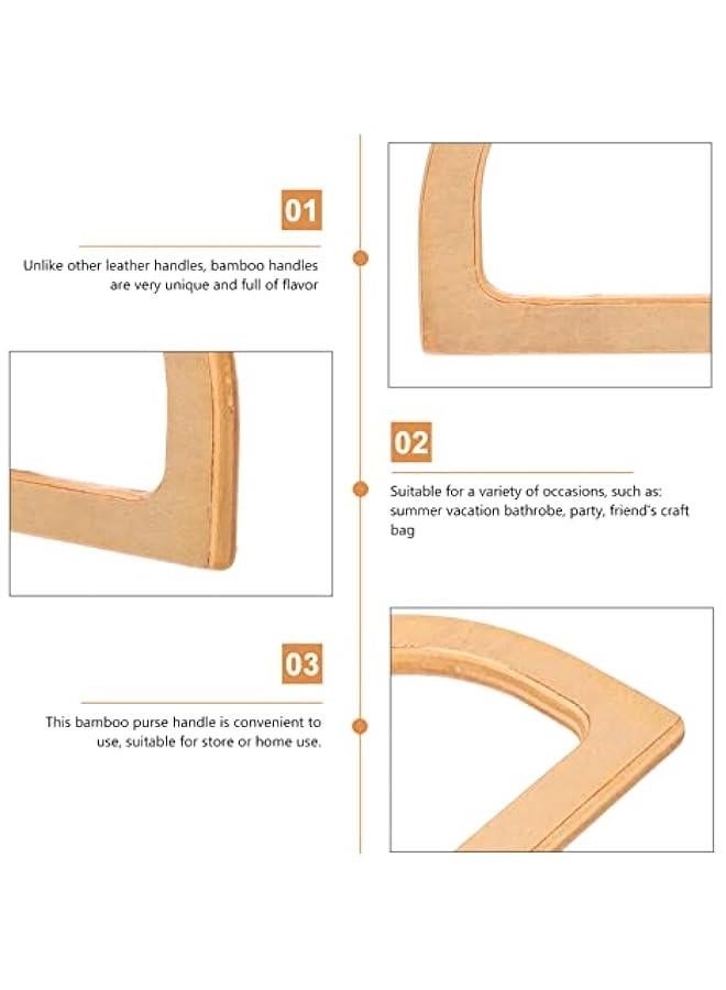 D Shape Purse Handles Wooden Purse Handle Purse Grips Bag Handle Replacement for Bag Making Handicraft DIY Bags Accessories  - Image 5