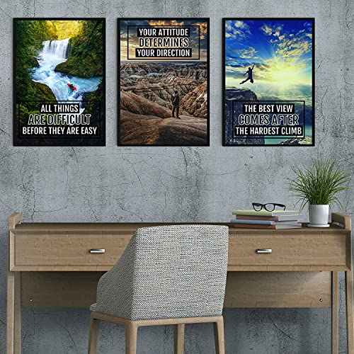 KARTMEN Inspirational Wall Art | Motivational Wall Art | inspirational Wall Decor - Set of 6 (12x 18) ( Multicolor) - Image 2
