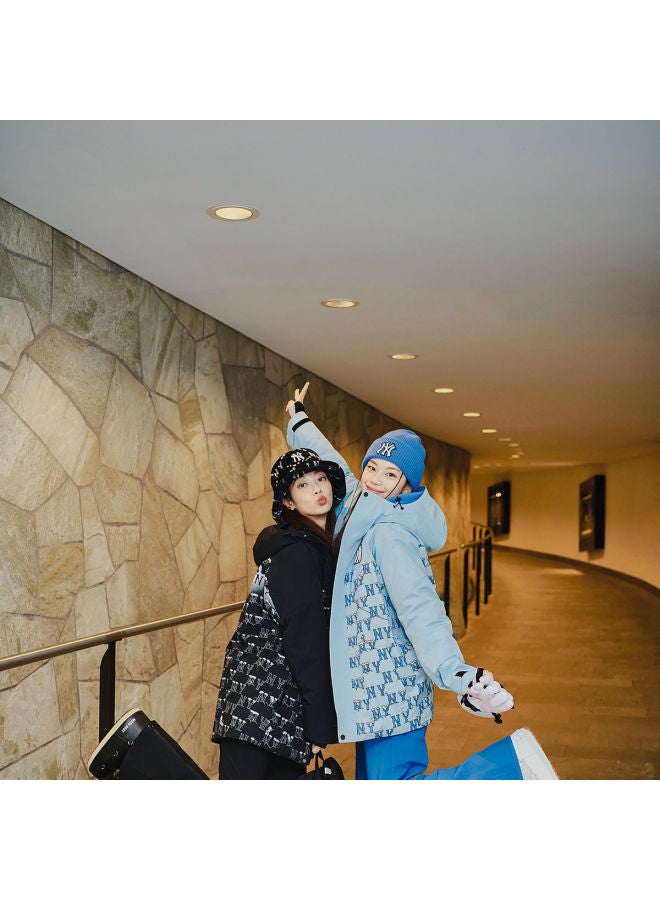 MLB جاكيت تزلج للرجال والنساء مزود بغطاء دافئ مزخرف بالرموز القطنية شتوي Pdms1 - Image 2