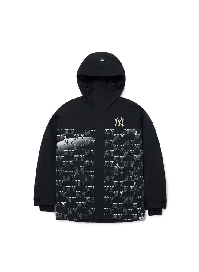 MLB جاكيت تزلج للرجال والنساء مزود بغطاء دافئ مزخرف بالرموز القطنية شتوي Pdms1 - Image 3