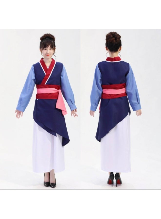 NIBEMINENT The male version of the "Hua Mulan" cosplay costume for Halloween in anime. The performance costume of "Hua Mulan" in anime - Image 1
