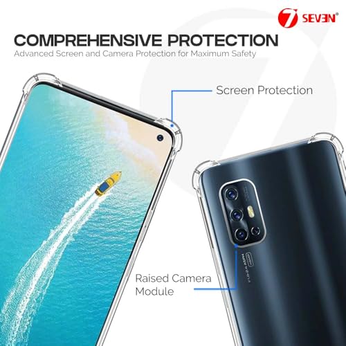 7-Seven 7SEVEN® Back Cover for VIVO V17 Transparent Mobile Back Case Shock Proof Design Camera Edges Protection Crystal Clear Phone Case Silicon Soft TPU and Flexible Bumper Phone Cover - Image 4