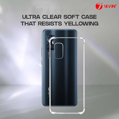 7-Seven 7SEVEN® Back Cover for VIVO V17 Transparent Mobile Back Case Shock Proof Design Camera Edges Protection Crystal Clear Phone Case Silicon Soft TPU and Flexible Bumper Phone Cover - Image 3