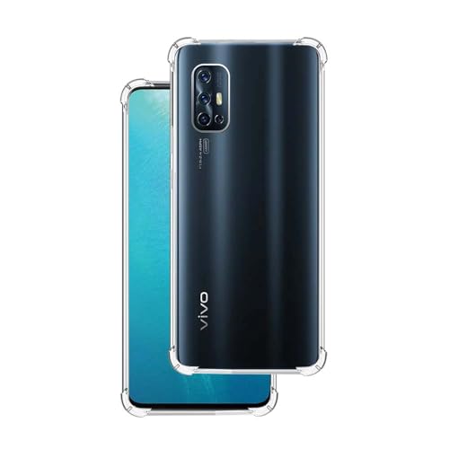 7-Seven 7SEVEN® Back Cover for VIVO V17 Transparent Mobile Back Case Shock Proof Design Camera Edges Protection Crystal Clear Phone Case Silicon Soft TPU and Flexible Bumper Phone Cover - Image 1