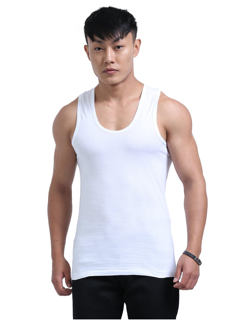 DUJE Men’s Sleeveless Vest (3-Pack Combo) | 100% Combed Cotton | Breathable, Sweat-Absorbing, Anti-Bacterial & Odour-Free Everyday Comfort Innerwear - Image 1