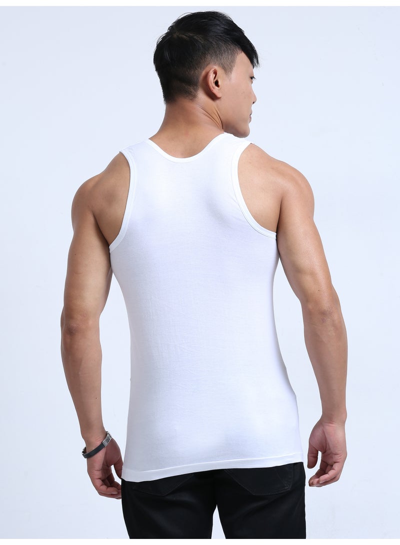 DUJE Men’s Sleeveless Vest (3-Pack Combo) | 100% Combed Cotton | Breathable, Sweat-Absorbing, Anti-Bacterial & Odour-Free Everyday Comfort Innerwear - Image 3