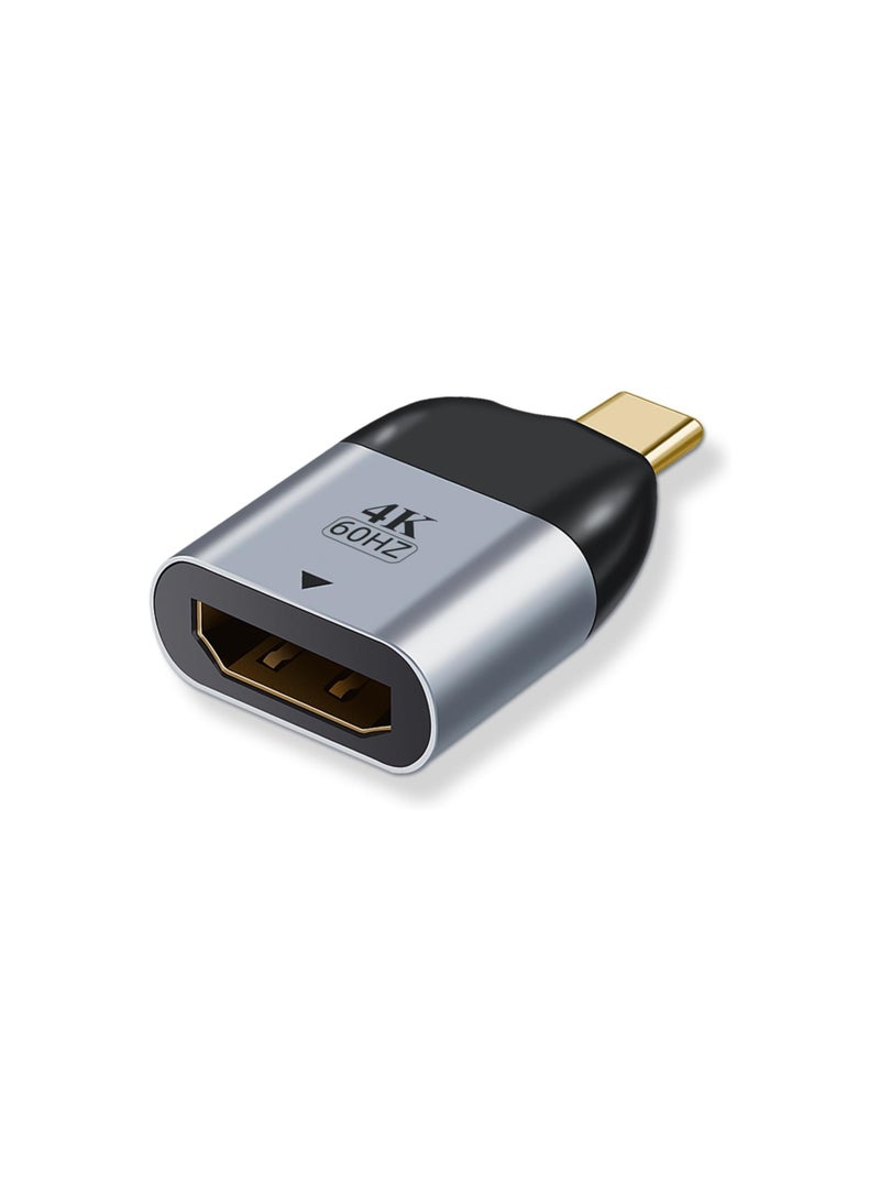 SOLARAE USB-C to HDMI Adapter 4K@60Hz, Type-C to HDMI Female Converter for MacBook Pro/Air, iPad Pro, Surface, Galaxy Note20/10, LG G7/V20, Google Pixel, and More (1 Pack) - Image 1