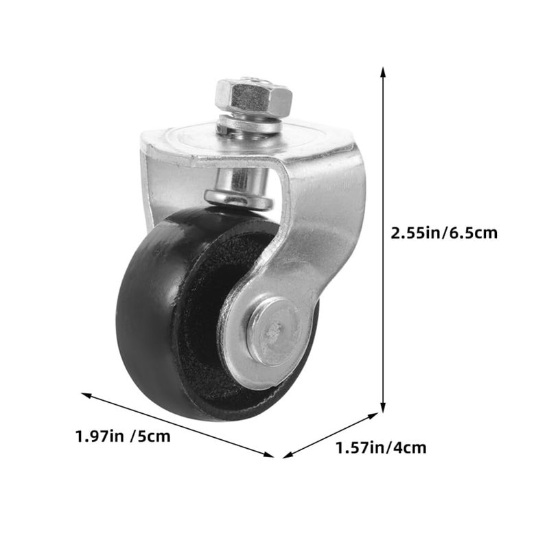 2Pcs Heavy Duty Metal Floor Jack Wheels Replacement For 2 Tons Swivel Caster - Image 4