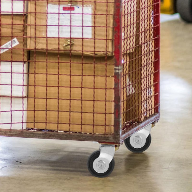 2Pcs Heavy Duty Metal Floor Jack Wheels Replacement For 2 Tons Swivel Caster - Image 3