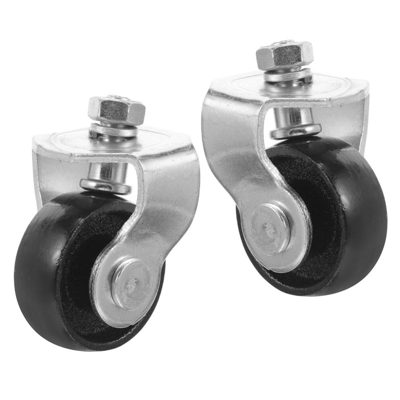 2Pcs Heavy Duty Metal Floor Jack Wheels Replacement For 2 Tons Swivel Caster - Image 2
