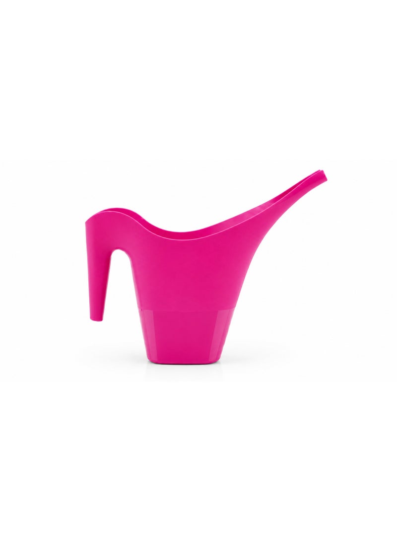 Fuchsia Pink Plastic Long Spout Watering Can 2-Litre Capacity for Indoor & Outdoor Houseplants - Manual Garden Watering Pot & Supplies - Image 1
