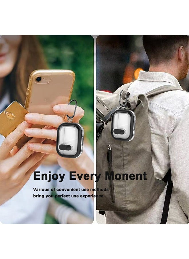 Generic - Shockproof TPU Transparent Case for Airpods Pro 2nd Generation with Secure Lock,Compatible with Airpods Pro 2nd/1st Generation Case, Protective Case Cover for for AirPods Pro 2/Pro with Cleaner Kit and Keychain - Image 1