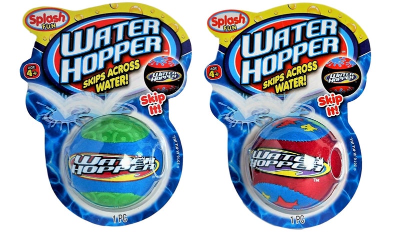 JARU Water Skipping Ball 2 Pack Squishy Water Bouncing Ball that Skips on Water Pool Toys for Kids Ages 48 Years Up Outdoor Summer Games Party Favors 8802s - Image 2
