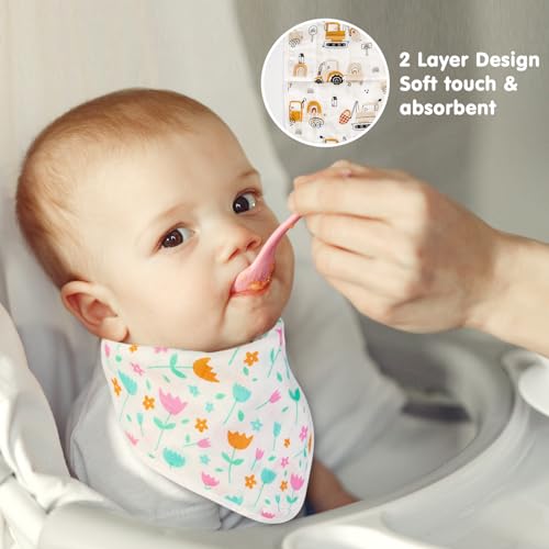 Mee Mee Super Soft 100% Cotton Woven Premium Baby Napkins | (22 cm X 22 cm) | Reusable Hygiene Wash Cloth | Napkin for New Babies | Kids Hankies for School use |Soft Baby face Towel | Pk-3 - Image 3