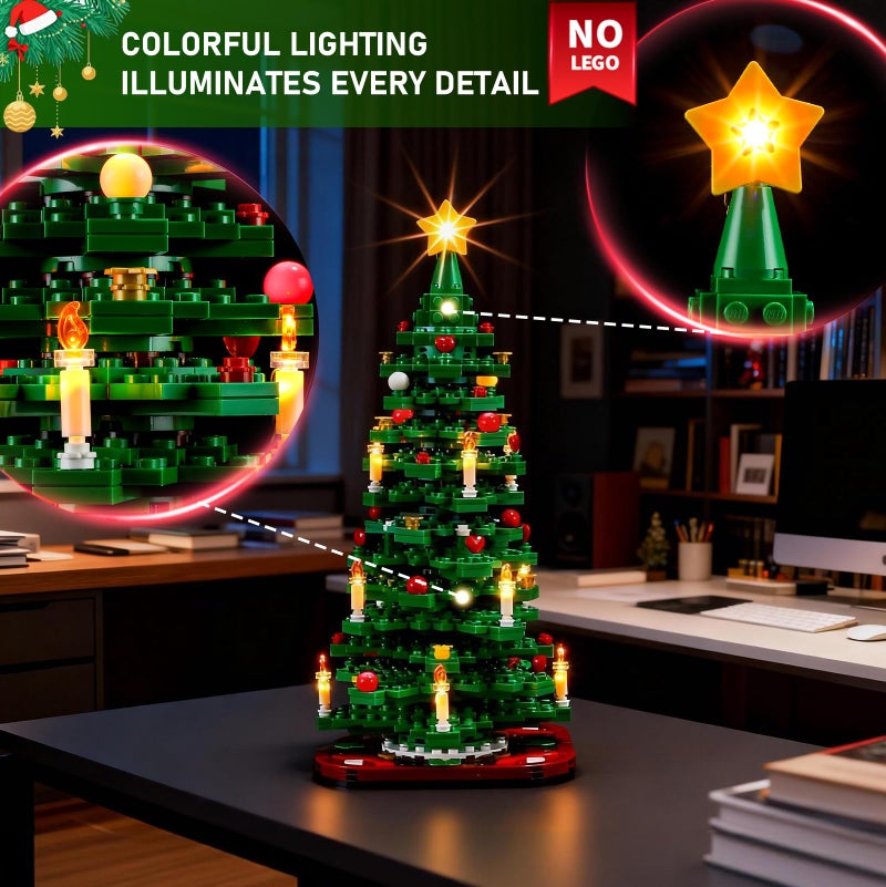 BRIKSMAX Led Lighting Kit for LEGO40573 Christmas Tree  Compatible with Lego Building Blocks Model Not Include The Lego Set - Image 3