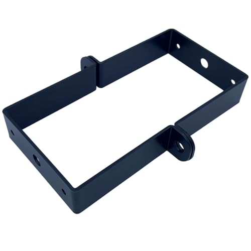 Jouray 6 PCS 3x3 Square Pipe Tube Strap Clamps3 inch metal u shaped bracket steel u clamp bracket for mountingPowder Coated Black - Image 3