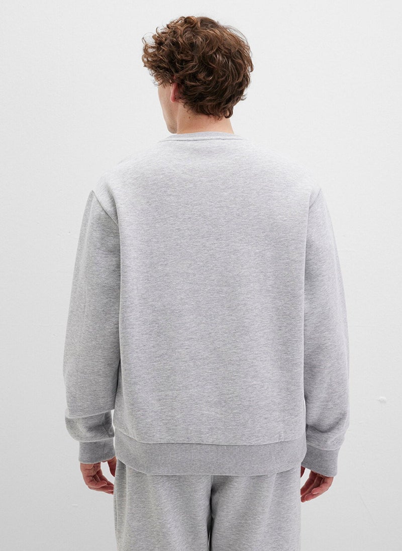Mavi Logo Printed Grey Sweatshirt - Image 4