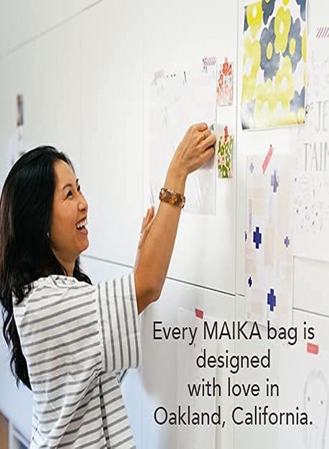 MAIKA Recycled Canvas Commuter Tote Bag, Echo Tangerine, Red - Image 2