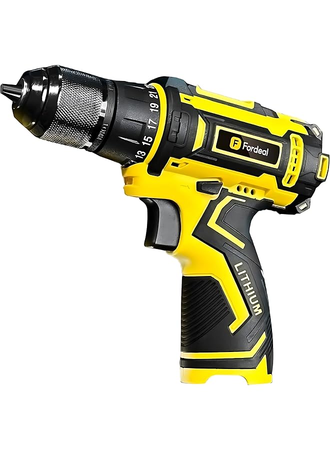 erorex 12V Lithium Drill With 2 Batteries 12V Electric Screwdriver Multi Function Power Tool Brushed Motor Practical Screw Driver For Home Appliances Furniture Installation Automotive - Image 1