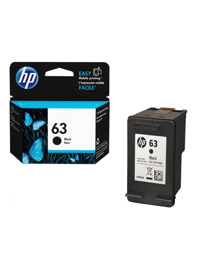 HP خرطوشة حبر إنك جيت لطابعة 63 أسود - Image 2