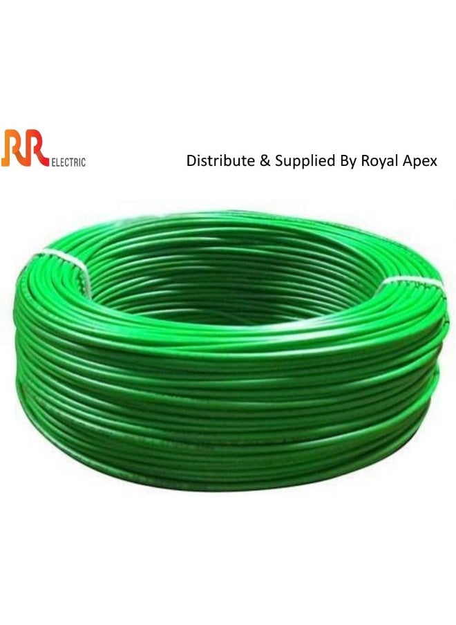 RR Multi Strand Pure Copper Single Core Flexible Cables | Trirated Electrolytic Conductor Up To 105C Fire Resist Electric Panel Wire | Bs6231 Iso9001 Ce Compliant 100Y(90M) Roll (0.75Mm, Green)  - Image 2