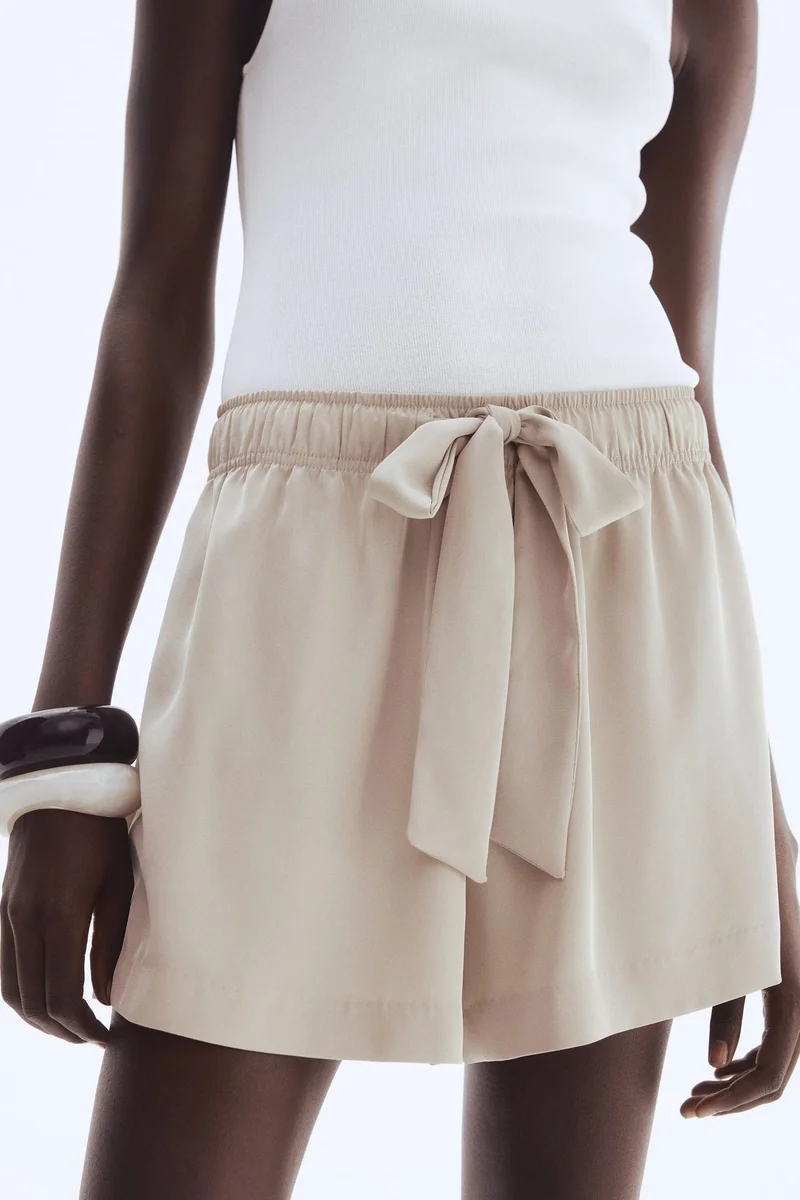 H&M Twill drawstring shorts