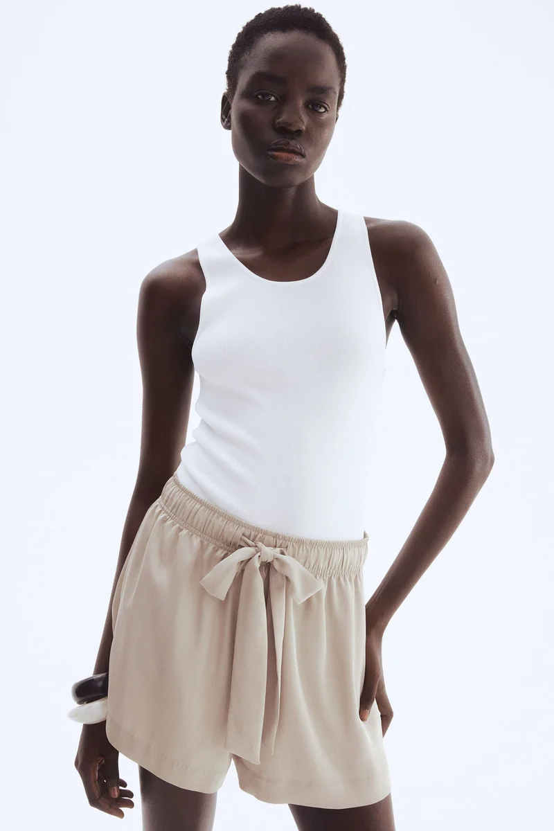 H&M Twill drawstring shorts