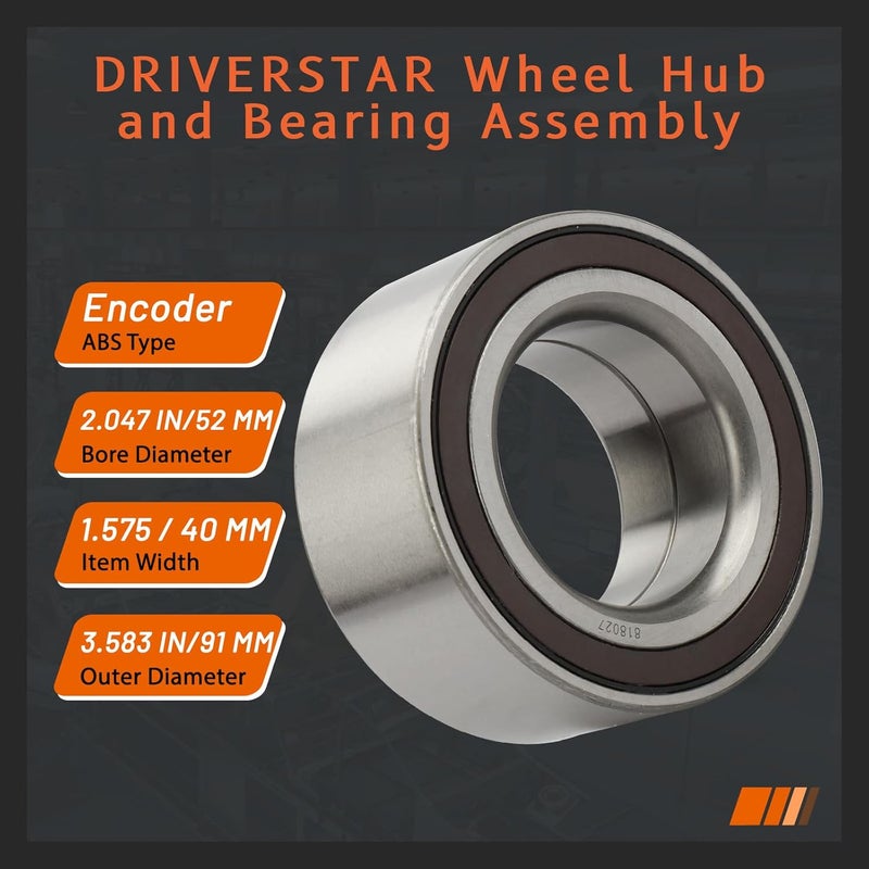 DRIVESTAR 510095 Front Wheel Hub Bearing Pair for Honda Accord, Accord Crosstour, Acura TL, and TSX - Image 3