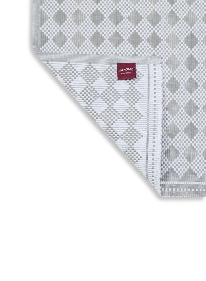 Fabindia Grey Cotton Woven Mat Set of 6 - Image 3
