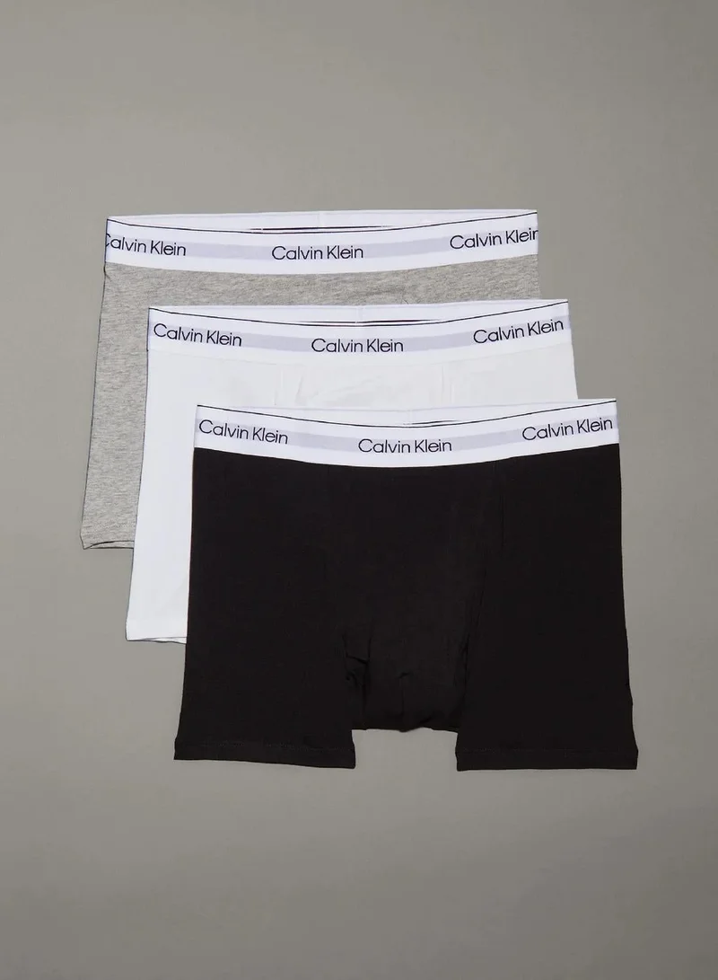 3 Pack Relaxed Dart Trunks - Icon Cotton Stretch